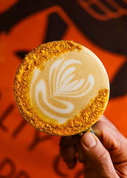 Naji's signature Mesopotamia latte